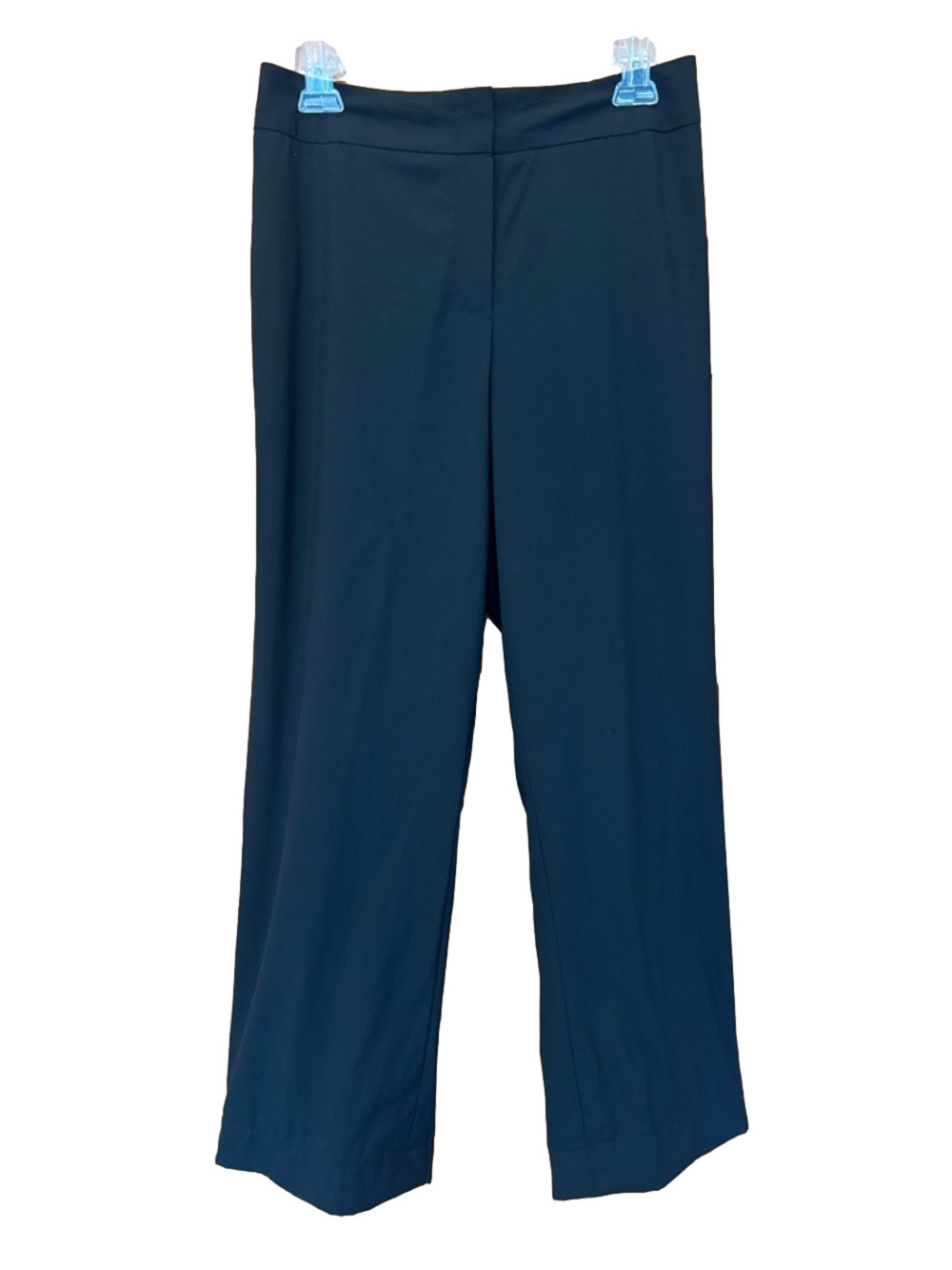 ESCADA Black Label 100% Virgin Wool Black Tailored Straight Leg Pants Size 42/12